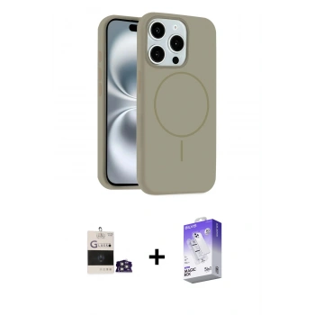 MARSİLYAN™- iPhone 14 Pro Max Kılıf Yankı Form Serisi - Siyah Bilvis 5in1 3D Magic Cam Ekran Koruyucu + Bilvis Titan Kamera Lens - GS