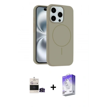 MARSİLYAN™- iPhone 14 Pro Max Kılıf Yankı Form Serisi - Siyah Bilvis 5in1 3D Magic Cam Ekran Koruyucu + Bilvis Titan Kamera Lens - SH