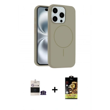 MARSİLYAN™- iPhone 14 Pro Max Kılıf Yankı Form Serisi - Siyah Buffer Cam Ekran Koruyucu + Bilvis Titan Kamera Lens - DNMR