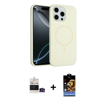 MARSİLYAN™- iPhone 14 Pro Max Kılıf Yankı Form Serisi - Siyah Buffer Hayalet Cam Ekran Koruyucu + Bilvis Titan Kamera Lens - SH
