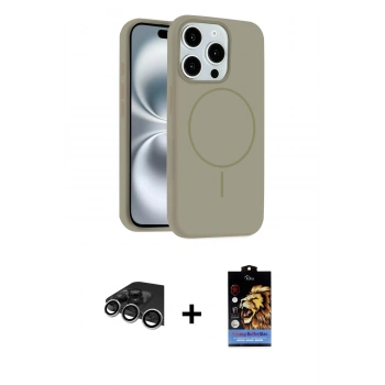 MARSİLYAN™- iPhone 14 Pro Max Kılıf Yankı Form Serisi - Siyah Buffer Hayalet Cam Ekran Koruyucu + Raze Metal Kamera Lens - GS