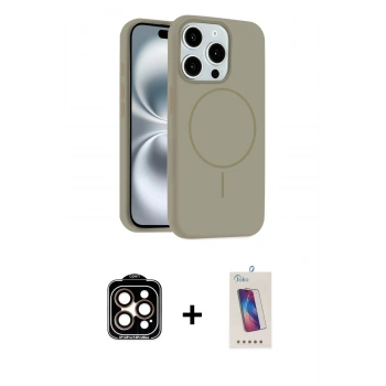 MARSİLYAN™- iPhone 14 Pro Max Kılıf Yankı Form Serisi - Siyah Joko 5D Cam + PVD Metal Kamera Lens - TU