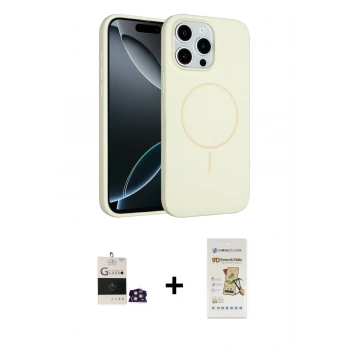 MARSİLYAN™- iPhone 14 Pro Max Kılıf Yankı Form Serisi - Siyah Mat Seramik Nano Ekran Koruyucu + Bilvis Titan Kamera Lens - GD