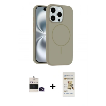 MARSİLYAN™- iPhone 14 Pro Max Kılıf Yankı Form Serisi - Siyah Mat Seramik Nano Ekran Koruyucu + Bilvis Titan Kamera Lens - SH