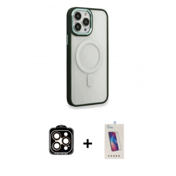 MARSİLYAN™- iPhone 14 Pro Max Kılıf Yankı Işık Özel Seri - Siyah Joko 5D Cam + PVD Metal Kamera Lens - TU