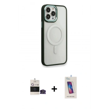 MARSİLYAN™- iPhone 14 Pro Max Kılıf Yankı Işık Özel Seri - Siyah Joko 5D Cam + Bilvis Titan Kamera Lens - SH