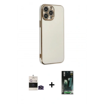 MARSİLYAN™- iPhone 14 Pro Max Kılıf Yankı Serisi - Siyah 360 Mat Full Body Arka Koruyucu + Bilvis Titan Kamera Lens - SH