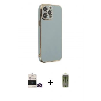 MARSİLYAN™- iPhone 14 Pro Max Kılıf Yankı Serisi - Siyah Joko Magic 5D Hayalet Cam + Bilvis Titan Kamera Lens - GD