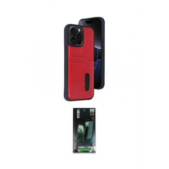 MARSİLYAN™- iPhone 14 Pro Max Kılıf Yörünge Işık Serisi - Siyah 360 Mat Full Body Arka Koruyucu