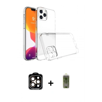 MARSİLYAN™- iPhone 14 Pro Max Kılıf Zirve Doku - Siyah Joko Magic 5D Hayalet Cam + PVD Metal Kamera Lens - TU