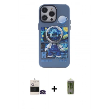 MARSİLYAN™- iPhone 14 Pro Max Kılıf Zirve Form Özel Seri - Siyah Joko Magic 5D Hayalet Cam + Bilvis Titan Kamera Lens - GS