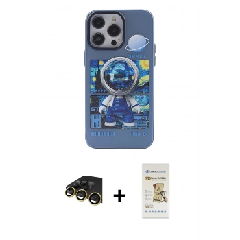 MARSİLYAN™- iPhone 14 Pro Max Kılıf Zirve Form Özel Seri - Siyah Mat Seramik Nano Ekran Koruyucu + Raze Metal Kamera Lens - GD