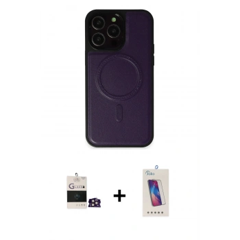 MARSİLYAN™- iPhone 14 Pro Max Kılıf Zirve Işık Serisi - Siyah Joko 5D Cam + Bilvis Titan Kamera Lens - GD