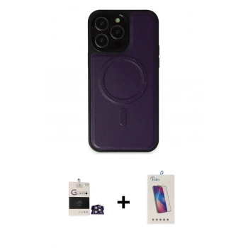 MARSİLYAN™- iPhone 14 Pro Max Kılıf Zirve Işık Serisi - Siyah Joko 5D Cam + Bilvis Titan Kamera Lens - GS