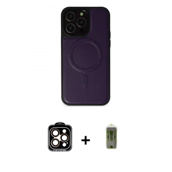 MARSİLYAN™- iPhone 14 Pro Max Kılıf Zirve Işık Serisi - Siyah Joko Magic 5D Hayalet Cam + PVD Metal Kamera Lens - TU
