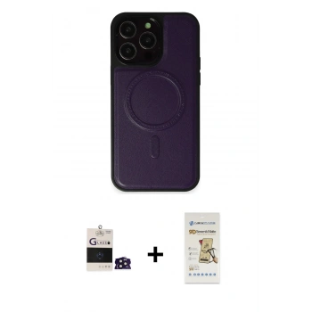MARSİLYAN™- iPhone 14 Pro Max Kılıf Zirve Işık Serisi - Siyah Mat Seramik Nano Ekran Koruyucu + Bilvis Titan Kamera Lens - DNMR