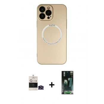 MARSİLYAN™- iPhone 14 Pro Max Kılıf Zirve Klasik Prime - Şeffaf 360 Full Body Arka Koruyucu + Bilvis Titan Kamera Lens - SH