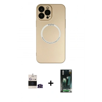 MARSİLYAN™- iPhone 14 Pro Max Kılıf Zirve Klasik Prime - Siyah 360 Mat Full Body Arka Koruyucu + Bilvis Titan Kamera Lens - DNMR