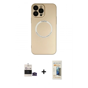 MARSİLYAN™- iPhone 14 Pro Max Kılıf Zirve Klasik Prime - Siyah 6D Mat Seramik Hayalet Nano Ekran Koruyucu + Bilvis Titan Kamera Lens - SH