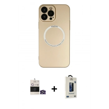 MARSİLYAN™- iPhone 14 Pro Max Kılıf Zirve Klasik Prime - Siyah Bilvis Hayalet Cam Ekran Koruyucu + Bilvis Titan Kamera Lens - GS