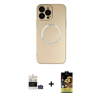 MARSİLYAN™- iPhone 14 Pro Max Kılıf Zirve Klasik Prime - Siyah Buffer Cam Ekran Koruyucu + Bilvis Titan Kamera Lens - GS