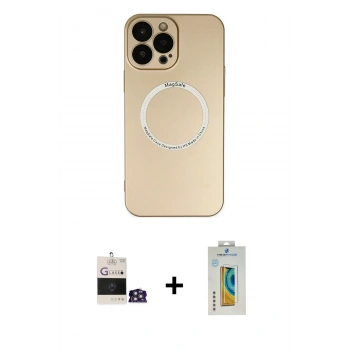 MARSİLYAN™- iPhone 14 Pro Max Kılıf Zirve Klasik Prime - Siyah Polymer Nano Ekran Koruyucu + Bilvis Titan Kamera Lens - GS