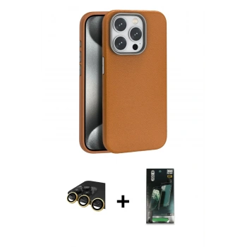MARSİLYAN™- iPhone 14 Pro Max Kılıf Zirve Modern Prime - Şeffaf 360 Full Body Arka Koruyucu + Raze Metal Kamera Lens - GD