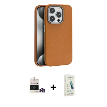 MARSİLYAN™- iPhone 14 Pro Max Kılıf Zirve Modern Prime - Şeffaf Pasifik Cam Ekran Koruyucu + Bilvis Titan Kamera Lens - GD