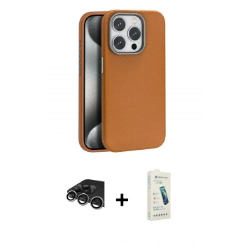 MARSİLYAN™- iPhone 14 Pro Max Kılıf Zirve Modern Prime - Şeffaf Pasifik Cam Ekran Koruyucu + Raze Metal Kamera Lens - GS