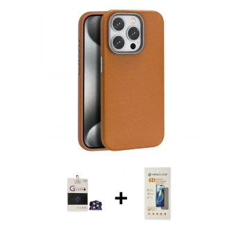 MARSİLYAN™- iPhone 14 Pro Max Kılıf Zirve Modern Prime - Siyah 6D Mat Seramik Hayalet Nano Ekran Koruyucu + Bilvis Titan Kamera Lens - GS