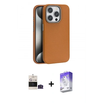 MARSİLYAN™- iPhone 14 Pro Max Kılıf Zirve Modern Prime - Siyah Bilvis 5in1 3D Magic Cam Ekran Koruyucu + Bilvis Titan Kamera Lens - SH