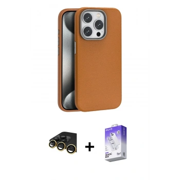 MARSİLYAN™- iPhone 14 Pro Max Kılıf Zirve Modern Prime - Siyah Bilvis 5in1 3D Magic Cam Ekran Koruyucu + Raze Metal Kamera Lens - GD
