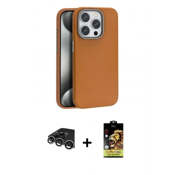 MARSİLYAN™- iPhone 14 Pro Max Kılıf Zirve Modern Prime - Siyah Buffer Cam Ekran Koruyucu + Raze Metal Kamera Lens - GS