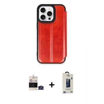 MARSİLYAN™- iPhone 14 Pro Max Kılıf Zirve Yansıma Serisi - Siyah Bilvis Hayalet Cam Ekran Koruyucu + Bilvis Titan Kamera Lens - DNMR