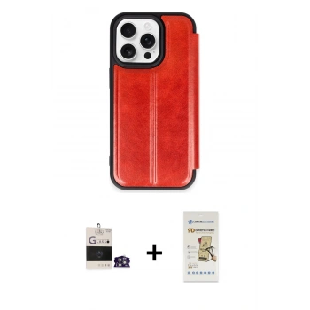 MARSİLYAN™- iPhone 14 Pro Max Kılıf Zirve Yansıma Serisi - Siyah Mat Seramik Nano Ekran Koruyucu + Bilvis Titan Kamera Lens - GS