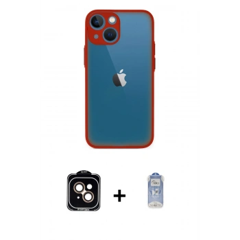 MARSİLYAN™- iPhone 15 Kılıf Ahenk Çizgi Serisi - Siyah Joko Magic 5D Cam + PVD Metal Kamera Lens - TU
