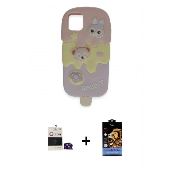 MARSİLYAN™- iPhone 15 Kılıf Akış Yansıma - Siyah Buffer Hayalet Cam Ekran Koruyucu + Bilvis Titan Kamera Lens - PE