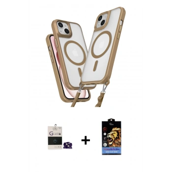 MARSİLYAN™- iPhone 15 Kılıf Atlas Doku Koleksiyonu - Siyah Buffer Hayalet Cam Ekran Koruyucu + Bilvis Titan Kamera Lens - PE