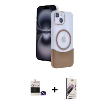 MARSİLYAN™- iPhone 15 Kılıf Kozmos Form Özel Seri - Siyah Bilvis 3D Mat Cam Ekran Koruyucu + Bilvis Titan Kamera Lens - YL