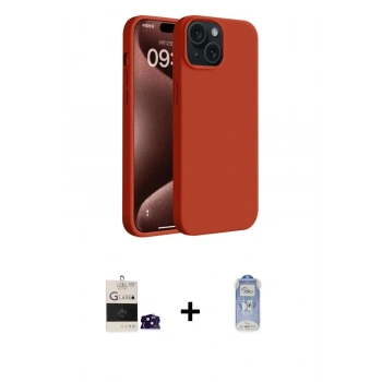 MARSİLYAN™- iPhone 15 Kılıf Kozmos Yansıma Özel Seri - Siyah Joko Magic 5D Cam + Bilvis Titan Kamera Lens - SH