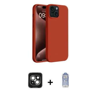 MARSİLYAN™- iPhone 15 Kılıf Kozmos Yansıma Özel Seri - Siyah Joko Magic 5D Cam + PVD Metal Kamera Lens - YL