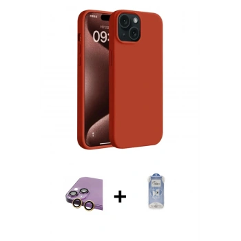 MARSİLYAN™- iPhone 15 Kılıf Kozmos Yansıma Özel Seri - Siyah Joko Magic 5D Cam + Raze Metal Kamera Lens - SI