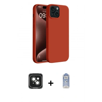 MARSİLYAN™- iPhone 15 Kılıf Kozmos Yansıma Özel Seri - Siyah Joko Magic 5D Cam + PVD Metal Kamera Lens - YL