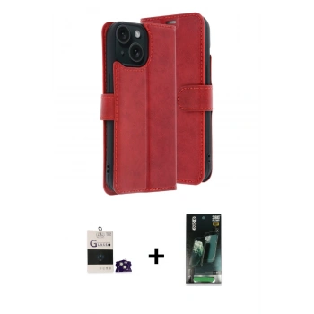 MARSİLYAN™- iPhone 15 Kılıf Siluet Işık Serisi - Şeffaf 360 Full Body Arka Koruyucu + Bilvis Titan Kamera Lens - YL