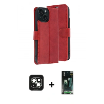 MARSİLYAN™- iPhone 15 Kılıf Siluet Işık Serisi - Şeffaf 360 Full Body Arka Koruyucu + PVD Metal Kamera Lens - YL