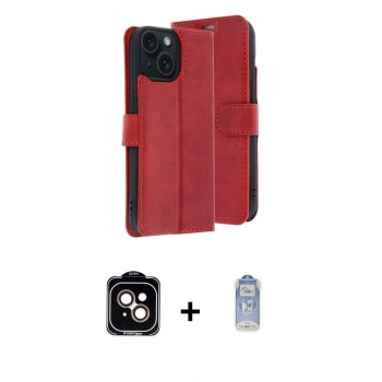 MARSİLYAN™- iPhone 15 Kılıf Siluet Işık Serisi - Siyah Joko Magic 5D Cam + PVD Metal Kamera Lens - TU