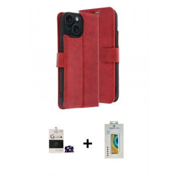 MARSİLYAN™- iPhone 15 Kılıf Siluet Işık Serisi - Siyah Polymer Nano Ekran Koruyucu + Bilvis Titan Kamera Lens - YL