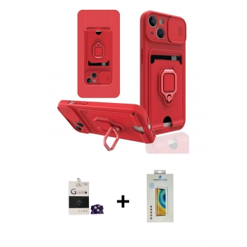 MARSİLYAN™- iPhone 15 Kılıf Vadi Form Prime - Siyah Polymer Nano Ekran Koruyucu + Bilvis Titan Kamera Lens - YL