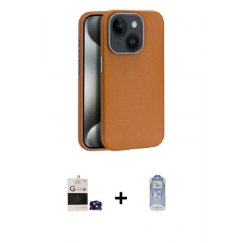 MARSİLYAN™- iPhone 15 Kılıf Zirve Modern Prime - Siyah Joko Magic 5D Cam + Bilvis Titan Kamera Lens - PE