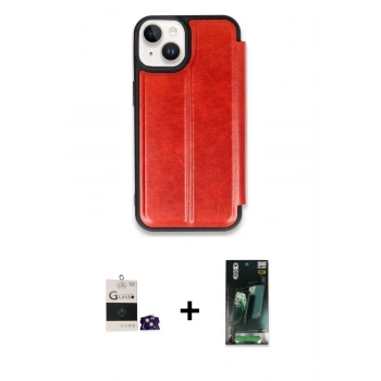 MARSİLYAN™- iPhone 15 Kılıf Zirve Yansıma Serisi - Siyah 360 Mat Full Body Arka Koruyucu + Bilvis Titan Kamera Lens - YL